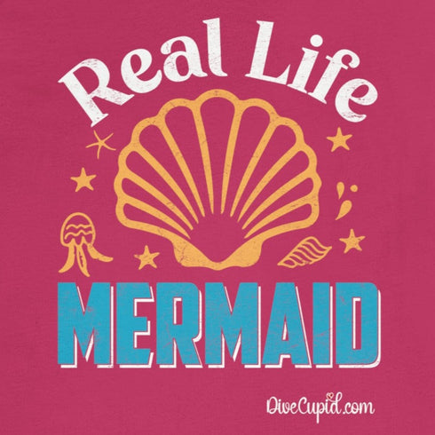 "Real Life Mermaid" Fitted T-shirt